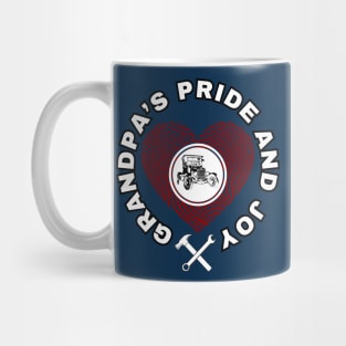 Funny Grandpa's pride and joy classic car love Mug